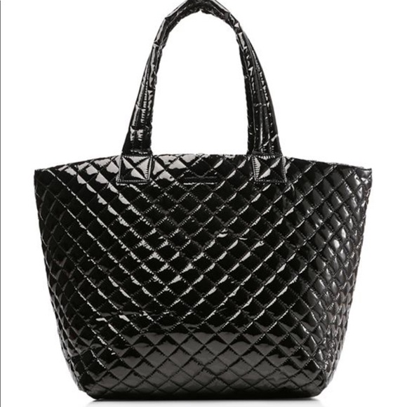 MZ Wallace Handbags - MZ Wallace large metro tote black lacquer